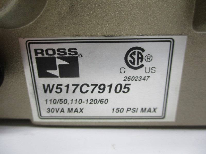 ROSS 2774B3001Z 110-120V 150PSI 3/4" UNMP