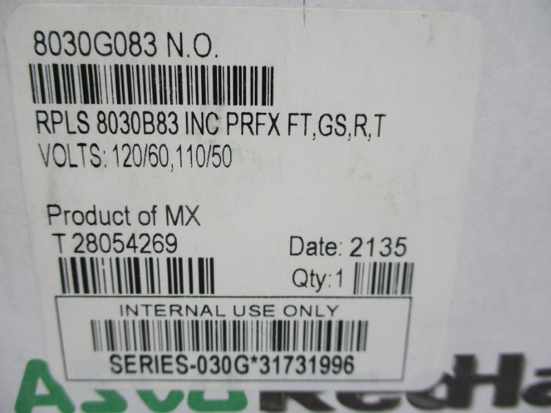 ASCO 8030G083NO 110-120V 2PSI 3/4" NSMP