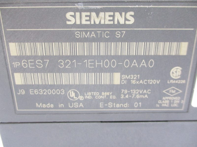 SIEMENS 6ES7321-1EH00-0AA0 79-132VAC UNMP