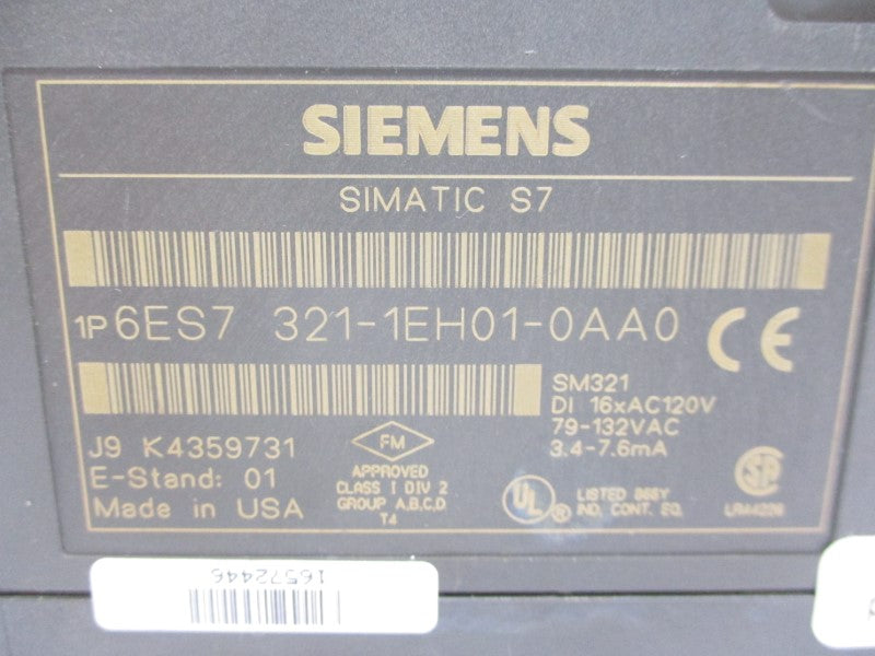 SIEMENS 6ES7321-1EH01-0AA0 79-132VAC UNMP