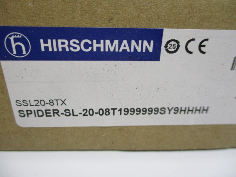 HIRSCHMANN SSL20-8TX SPIDER-SL-20-08T1999999SY9HHHH 24V (AS PICTURED) NSMP