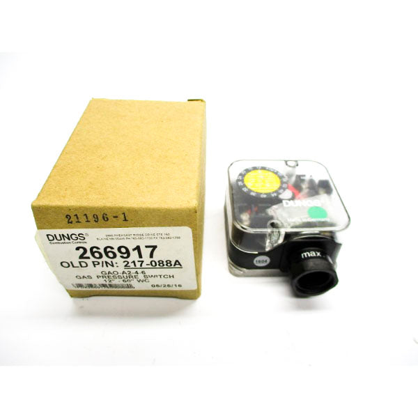DUNGS GAO-A2-4-6 266917 120VAC 10A 7PSI NSMP