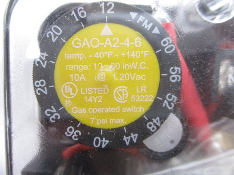 DUNGS GAO-A2-4-6 266917 120VAC 10A 7PSI NSMP