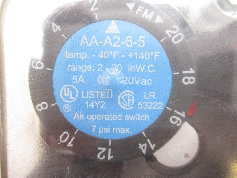 DUNGS AA-A2-6-5 266932 120VAC 5A 7PSI NSMP