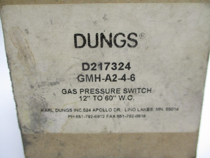 DUNGS GMH-A2-4-6 120VAC 10A 7PSI (NO COVER) NSMP