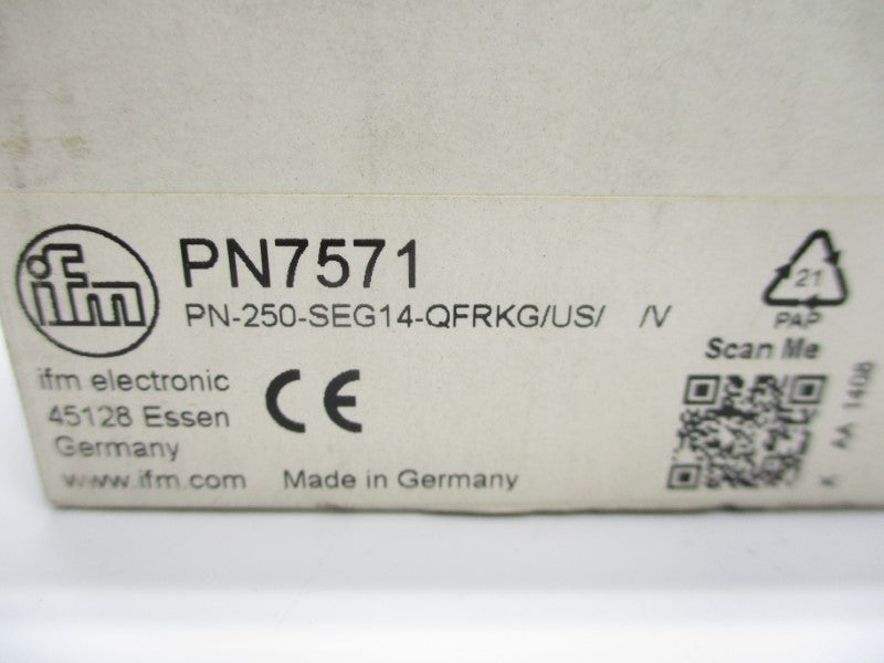 IFM EFECTOR PN-250-SEG14-QFRKG/US//V PN7571 18-30VDC 0-3620PSI NSMP