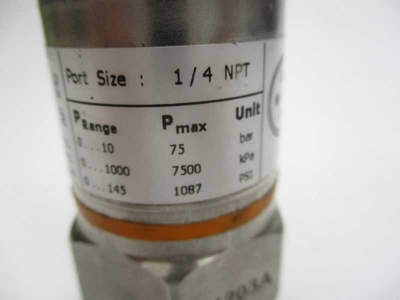 IFM EFECTOR PA3224 0-145PSI UNMP