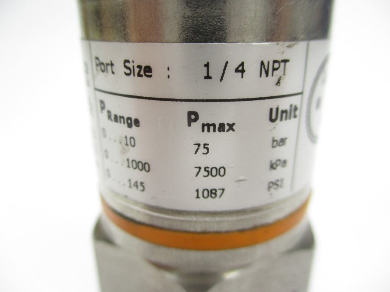 IFM EFECTOR PA3224 0-145PSI NSNP