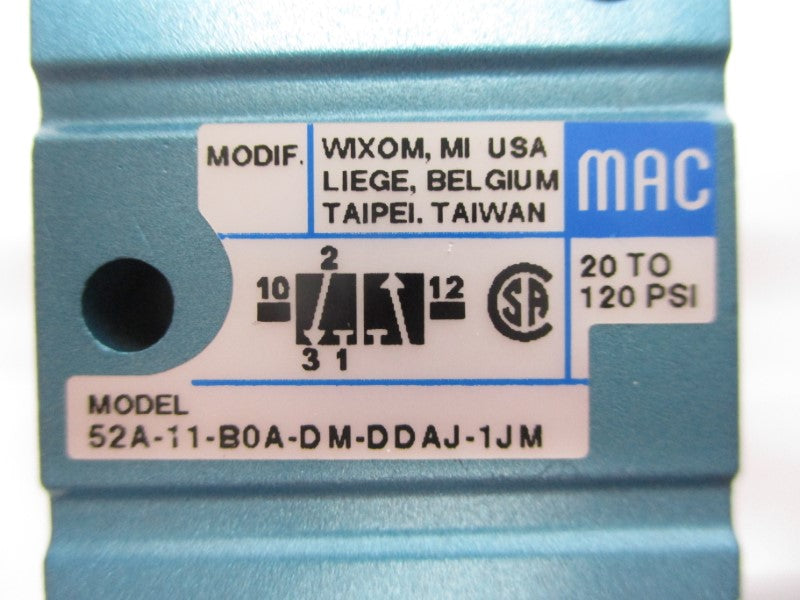 MAC 52A-11-B0A-DM-DDAJ-1JM 24VDC 20-120PSI NSMP