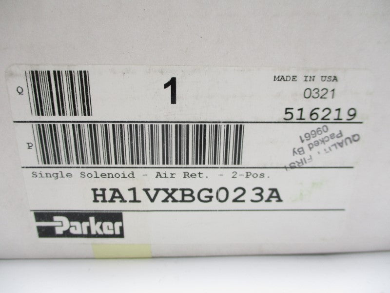PARKER HA1VXBG023A 120V 145PSI NSMP