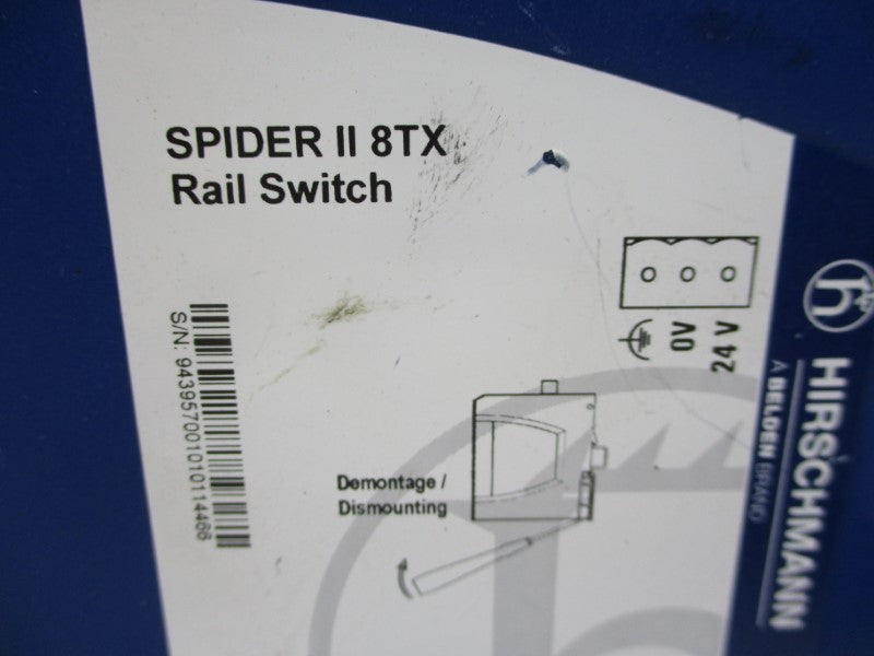 HIRSCHMANN SPIDERII8TX 943957-001 9.6-32VDC UNMP