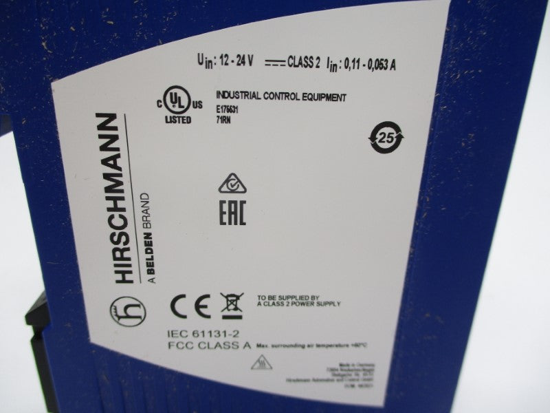 HIRSCHMANN SPIDER-SL-20-05T1999999SY9HHHH 942132-001 12-24V 0.11-0.053A NSMP