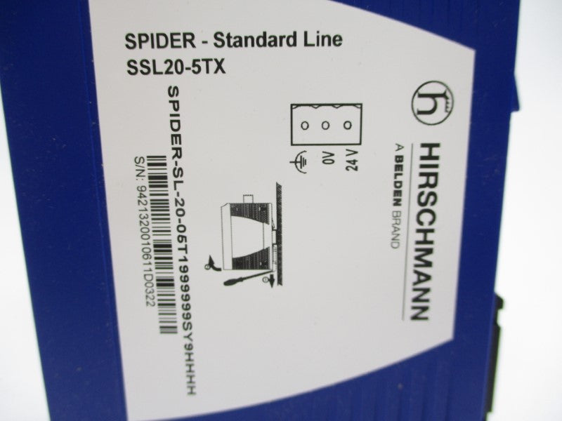 HIRSCHMANN SPIDER-SL-20-05T1999999SY9HHHH 942132-001 12-24V 0.11-0.053A NSMP