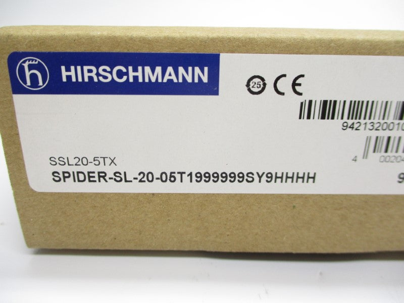 HIRSCHMANN SPIDER-SL-20-05T1999999SY9HHHH 942132-001 12-24V 0.11-0.053A NSMP