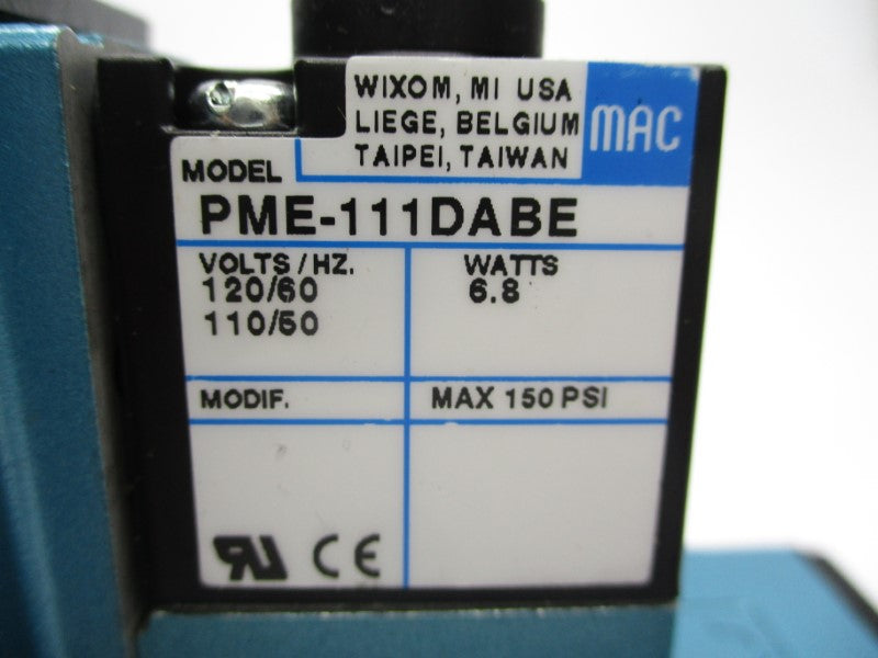 MAC 6241C-511-PM-111DA 110-120V 150PSI NSMP