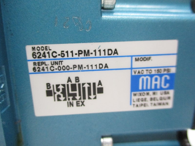 MAC 6241C-511-PM-111DA 110-120V 150PSI NSMP