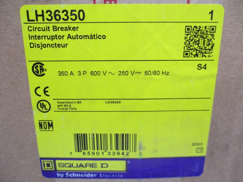 SQUARE D LH36350 600V 350A NSFS