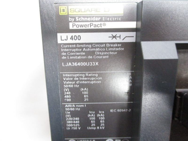 SQUARE D LJA36400U33X 600V 400A NSMP