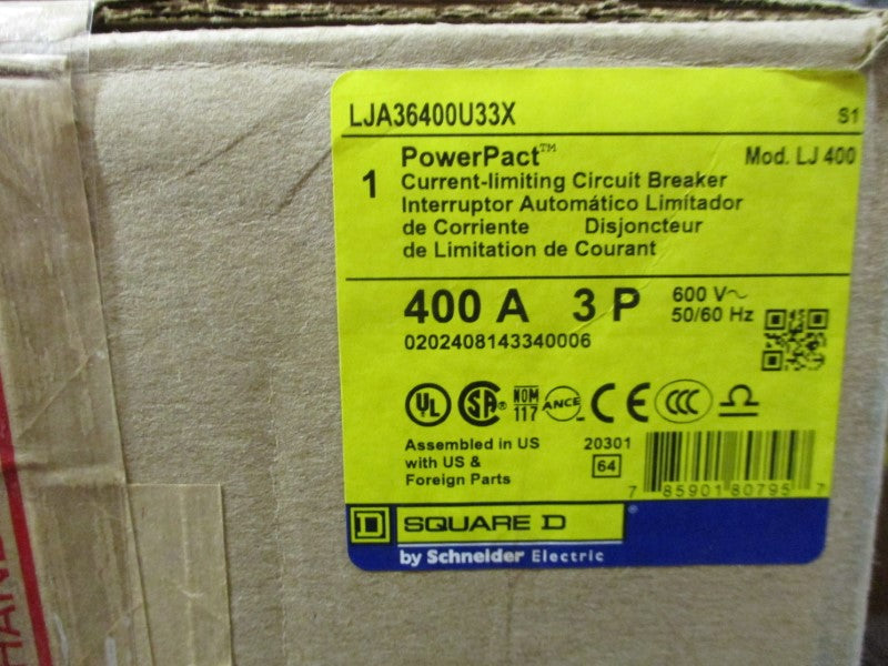 SQUARE D LJA36400U33X 600V 400A NSMP