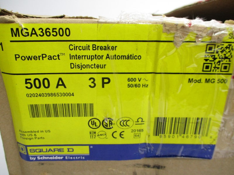SQUARE D MGA36500 600V 500A NSMP