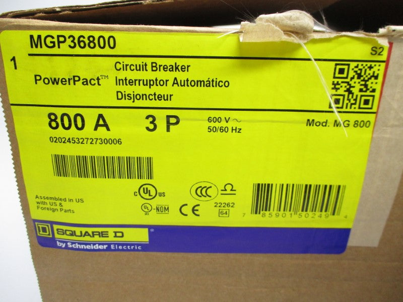 SQUARE D MGP36800 600V 800A NSMP
