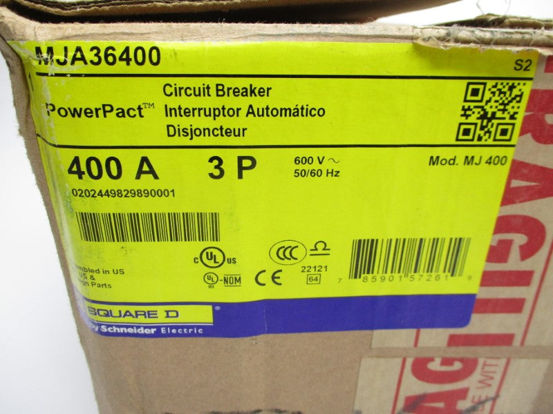 SQUARE D MJA36400 600V 400A NSMP