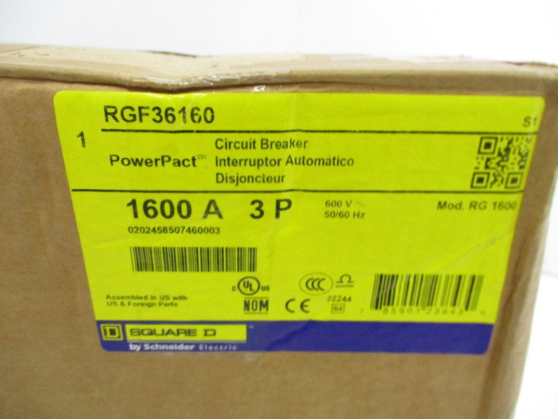 SQUARE D RGF36160 600V 1600A NSMP