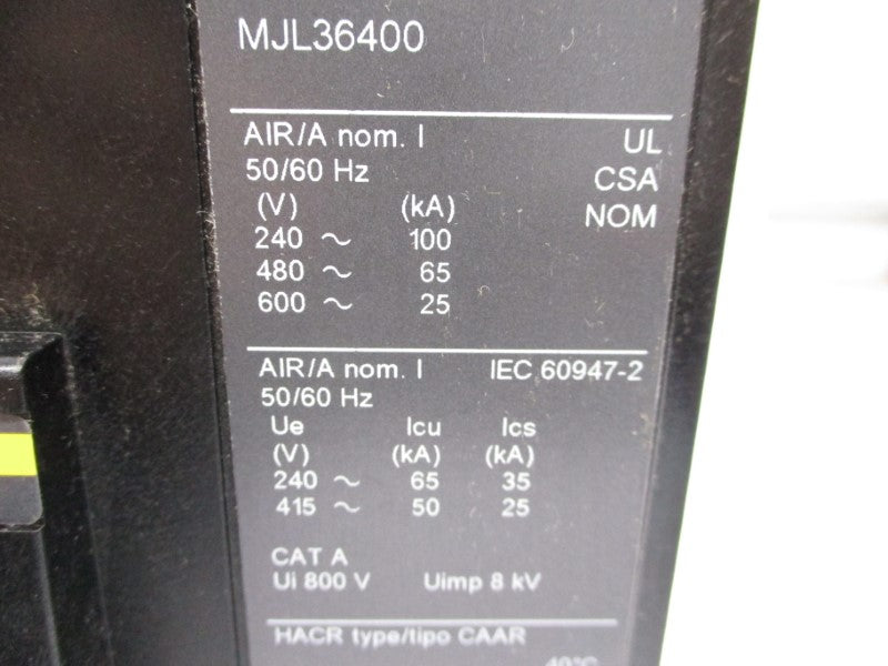 SQUARE D MJL36400 600V 400A NSMP