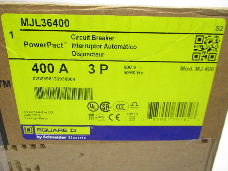 SQUARE D MJL36400 600V 400A NSMP