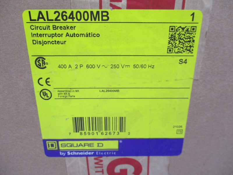 SQUARE D LAL26400MB 600V 400A NSMP