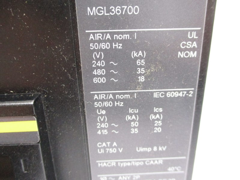 SQUARE D MGL36700 600V 700A NSMP