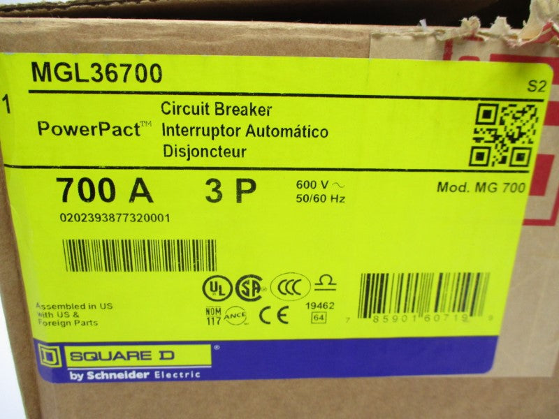 SQUARE D MGL36700 600V 700A NSMP
