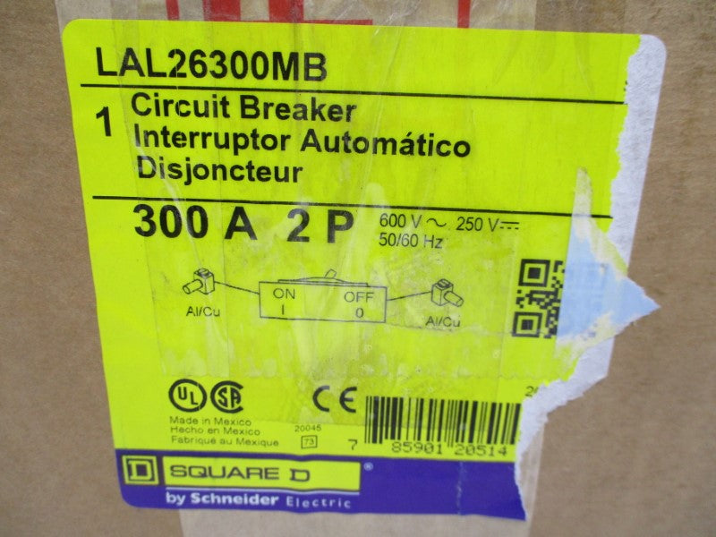 SQUARE D LAL26300MB 600V 300A NSMP