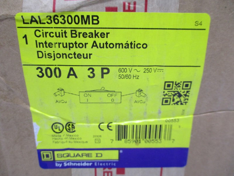 SQUARE D LAL36300MB 600V 300A NSMP