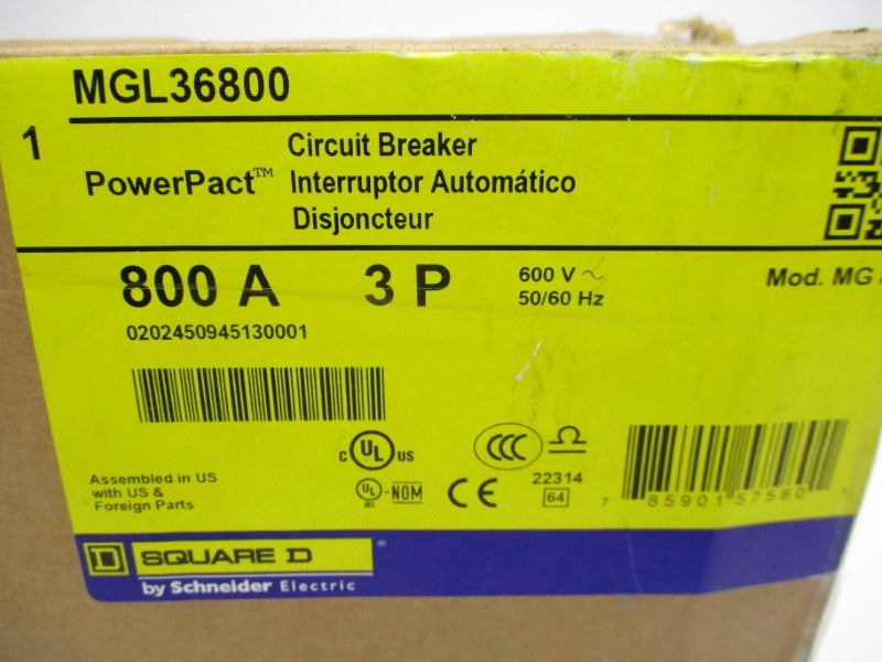 SQUARE D MGL36800 600V 800A NSFS