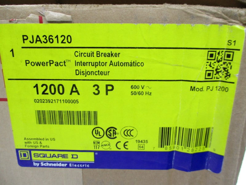 SQUARE D PJA36120 600V 1200A NSMP