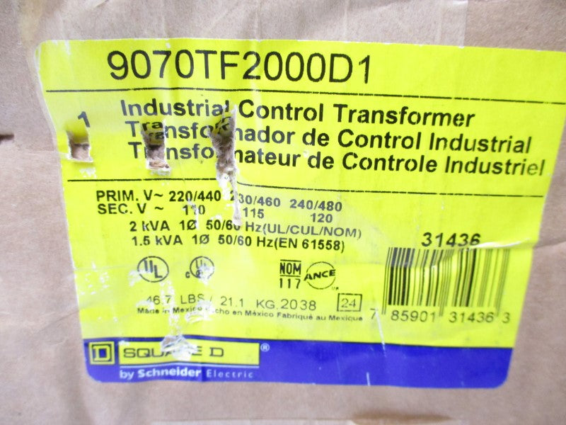 SQUARE D 9070TF2000D1 240/480V NSMP