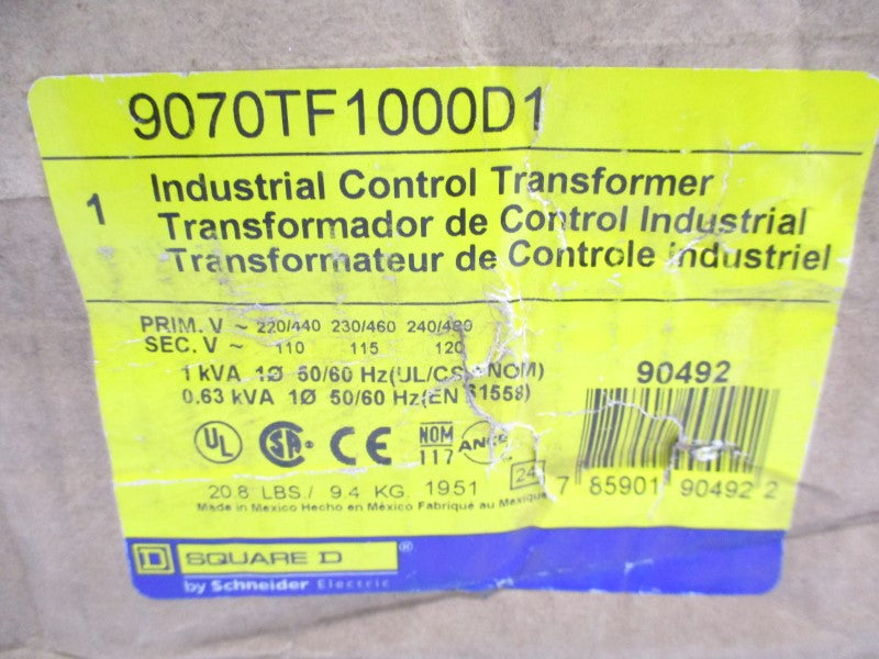SQUARE D 9070TF1000D1 240/480V NSMP