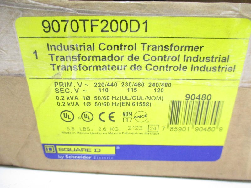SQUARE D 9070TF200D1 240/480V NSMP