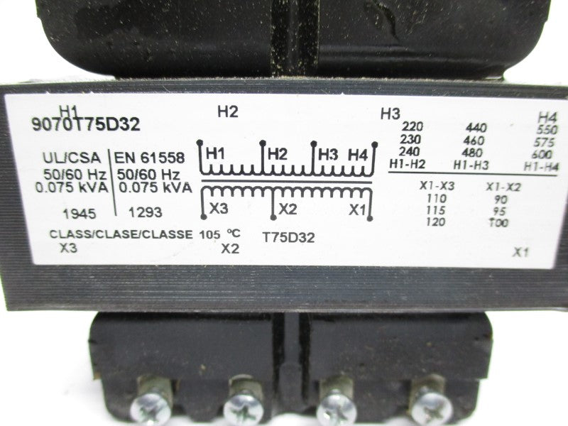 SQUARE D 9070T75D32 240/480/600V NSMP
