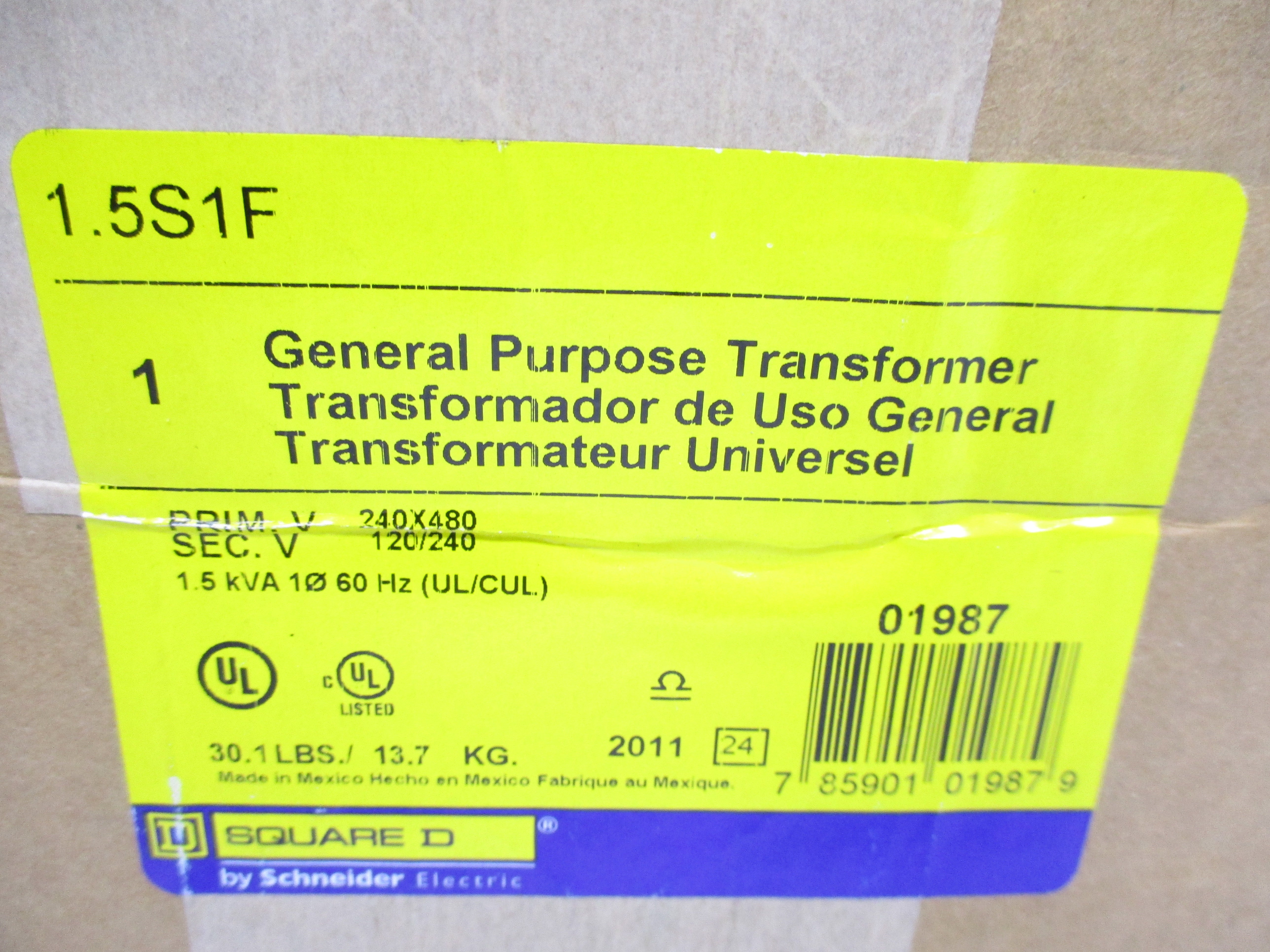 SQUARE D 1.5S1F 240/480V NSFS