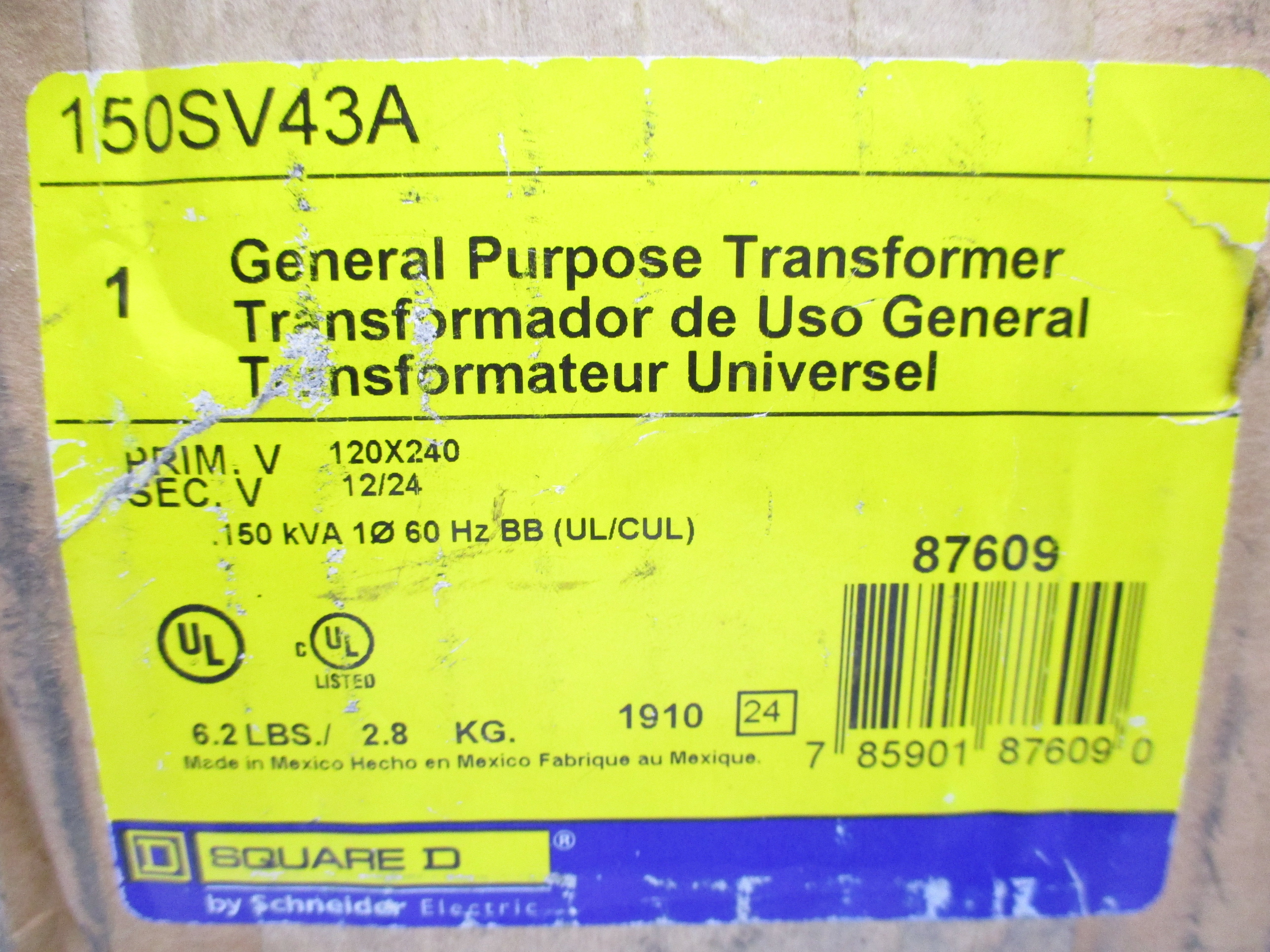 SQUARE D 150SV43A 120/240V NSMP