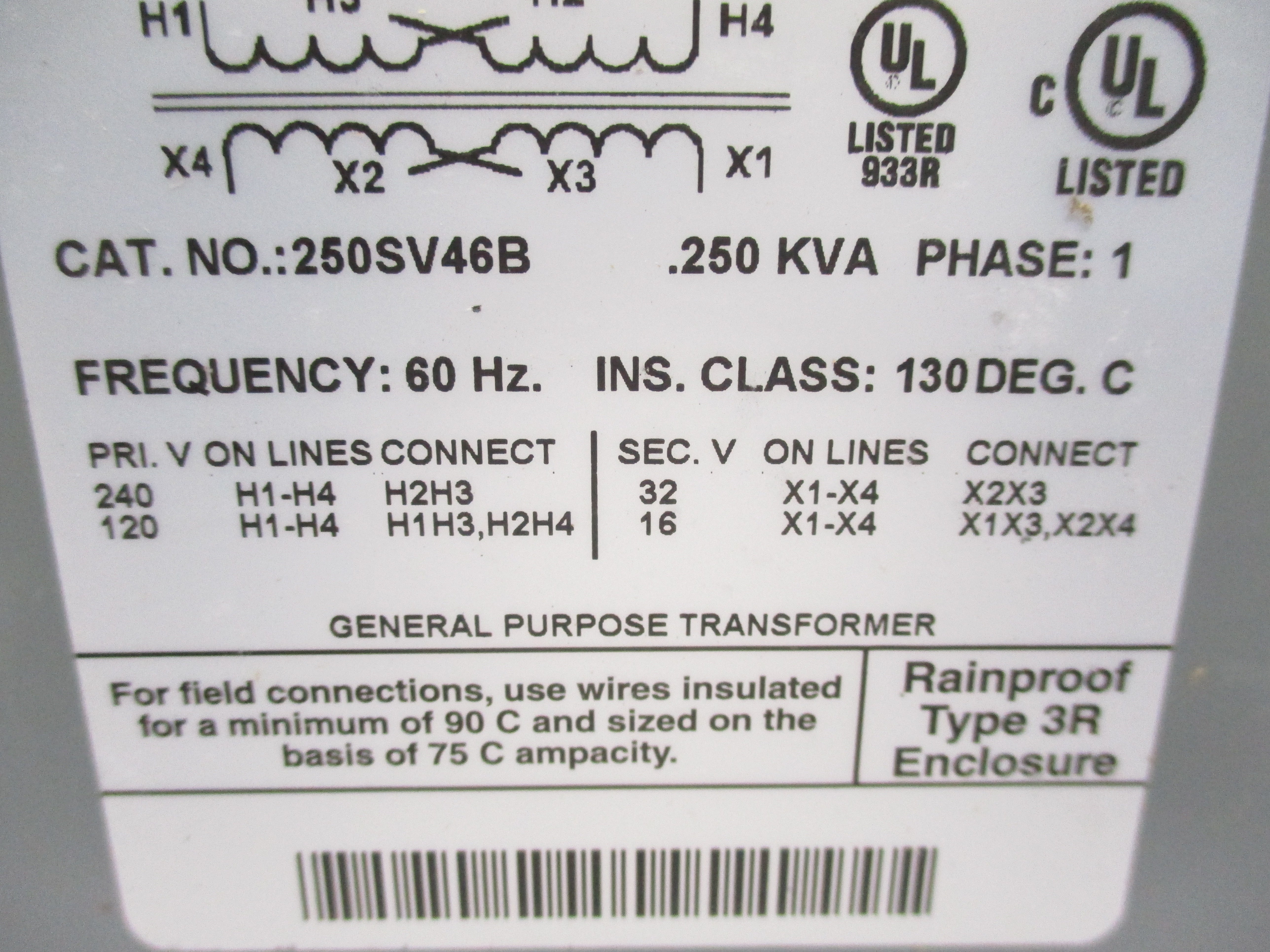SQUARE D 250SV46B 120/240V NSMP