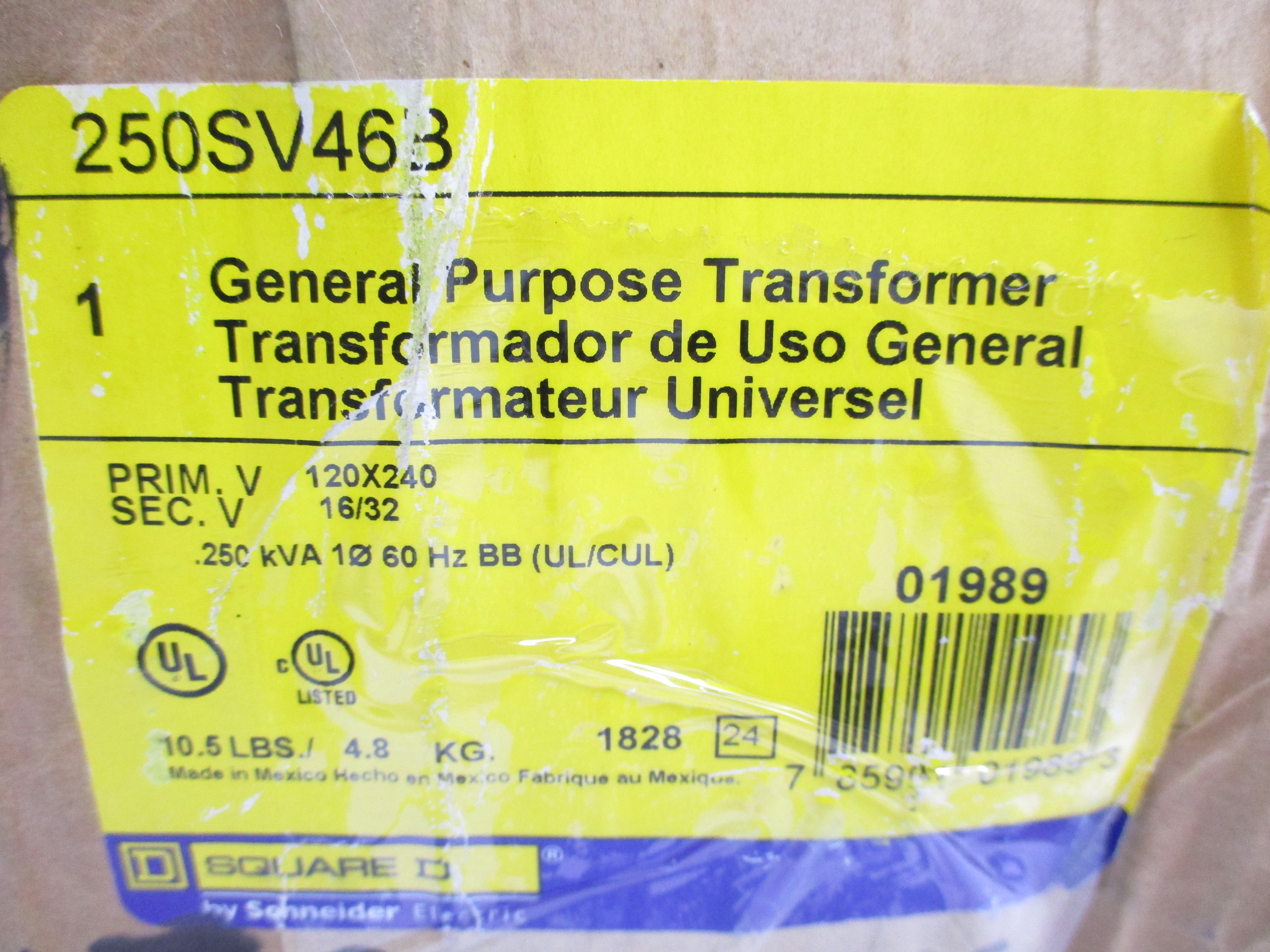 SQUARE D 250SV46B 120/240V NSMP