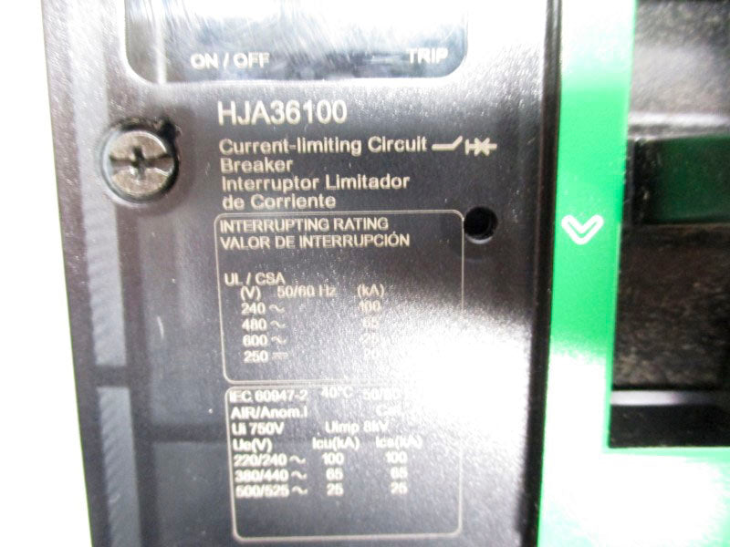 SQUARE D HJA36100 600V 100A (GREEN) NSNP