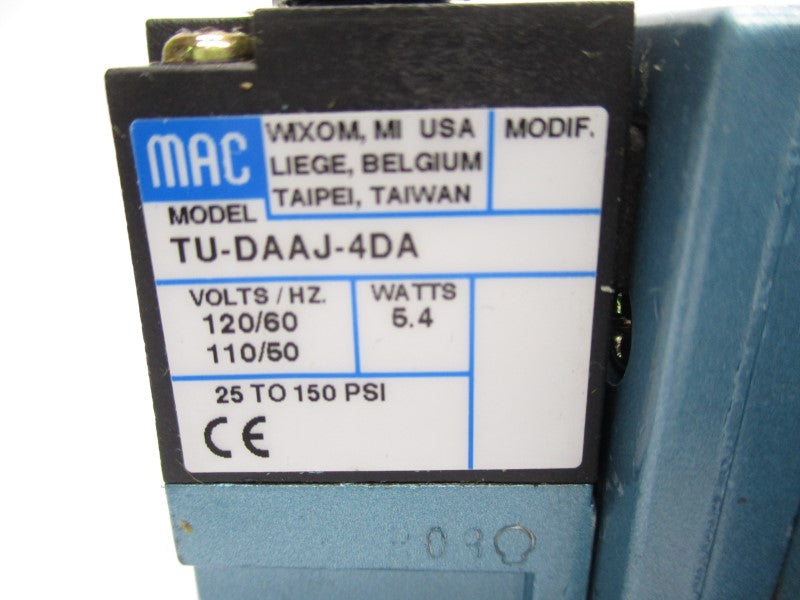 MAC 82A-AF-000-TU-DAAP-4DA 300A 150PSI NSMP