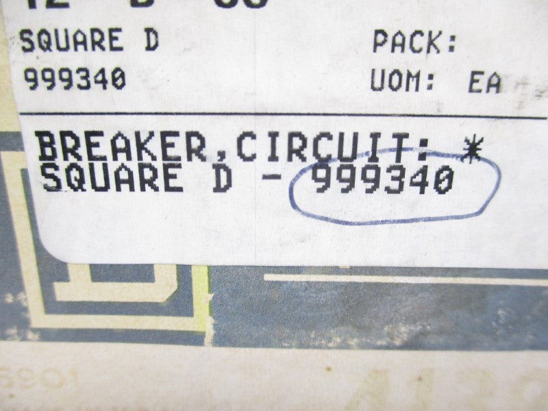 SQUARE D 999340 600VAC 40A NSMP