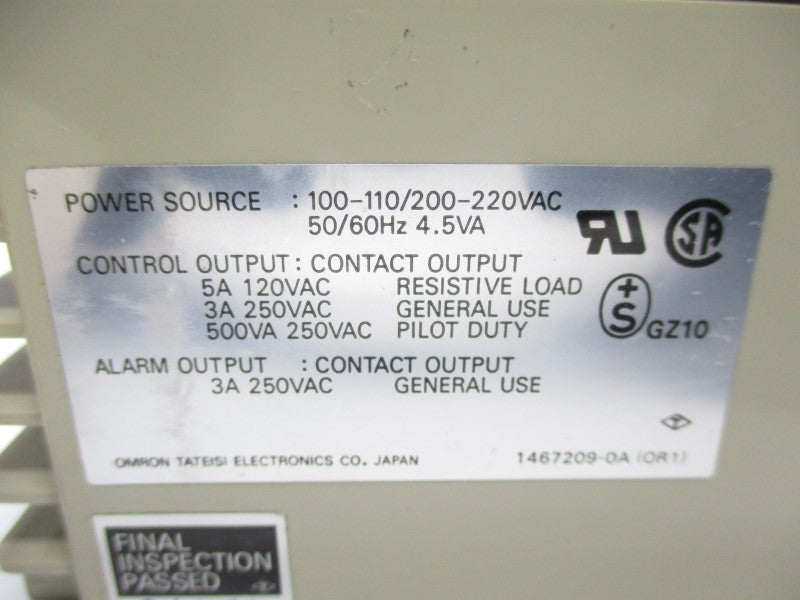 OMRON E5E3-WR11K-US 100-220VAC 5A NSNP