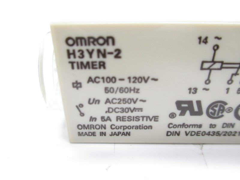 OMRON H3YN-2 100-120VAC 5A 0.1S-10M NSMP