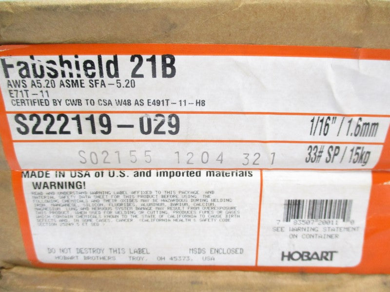 HOBART S222119-029 1/16" NSFS